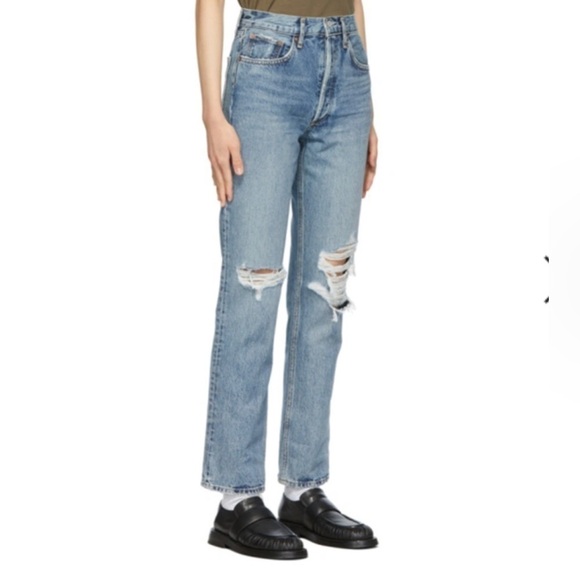 Agolde 90'S PINCH WAIST HIGH RISE STRAIGHT
$198 Size 30 trashed holes rips - Picture 1 of 12